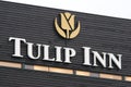 Tulip Inn logo sign. Tulip Inn Hotel at Eindhoven.