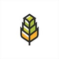tulip logo modern character vector Royalty Free Stock Photo