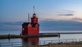 Big Red Lighthouse, Holland, MI Royalty Free Stock Photo