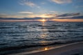 Lake Michigan Sunset, Holland, MI Royalty Free Stock Photo