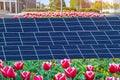 Solar panels on city streets