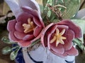 Tulips from air dry clay