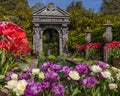 Tulips at Arundel Castle Gardens in West Sussex, UK Royalty Free Stock Photo