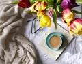 Tulips and book Royalty Free Stock Photo