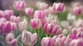 tulips. a bulbous spring-flowering plant of the lily family