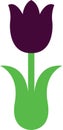 Tulips Flower jpg image svg vector cut file for cricut and silhouette