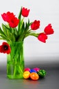 Tulips vase Royalty Free Stock Photo