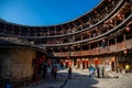 Tulou, Fujian province, China Hakka architecture, earthen building Royalty Free Stock Photo