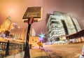 Tulsa city skyline around downtown streets