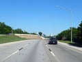 Tulsa downtown distant view from the highway Royalty Free Stock Photo