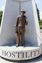 In Hope Plaza, at Reconciliation Park, there are 3 bronze sculptures depicting actual pictures from