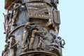 Tulsa OK USA Close-up detail of The Tower of Reconciliation in Hope Park near where the race massacures took place Royalty Free Stock Photo