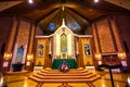 Front of Sanctuary at Historic Parish of Christ the King Church in Tulsa, Oklahoma