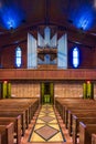 Beautiful Pipes and Organ and Terrazzo at Parish of Christ the King Church in Tulsa, Oklahoma