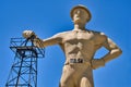 Tulsa`s Famous Historic Golden Driller Landmark - Oklahoma