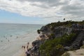 Tulum Structure Mayan Ruin Temple Foundation Royalty Free Stock Photo