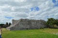 Tulum Structure Mayan Ruin Temple Foundation Royalty Free Stock Photo