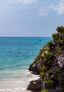 Tulum Beach: Beautiful view of the Ocean Royalty Free Stock Photo