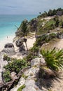 Tulum Beach Yucatan Mexico Royalty Free Stock Photo