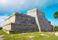 Tulum Mayan city ruins in Riviera Maya Royalty Free Stock Photo