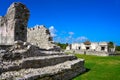 Tulum Mayan city ruins in Riviera Maya Royalty Free Stock Photo