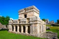 Tulum Mayan city ruins in Riviera Maya Royalty Free Stock Photo