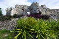 Tulum Mayan Ruins with the Casa De Las Columnas Building Royalty Free Stock Photo