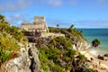 TULUM, MEXICO - 4 JANUARY 2016: Archeological site and ruins Royalty Free Stock Photo