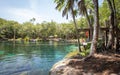 Visitors at Cenote Corazon del Paraiso