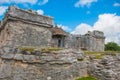 Tulum, Riviera Maya, Yucatan, Mexico: Ruins of the destroyed ancient Mayan city Royalty Free Stock Photo