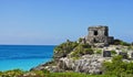 Tulum Ruins in Paradise Royalty Free Stock Photo