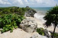 Templo Dios del Viento, beach at Tulum is protected for nesting sea turtles