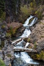 Tumalo creek small waterfall Royalty Free Stock Photo