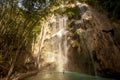Tumalog waterfall on Sebu island, Philippines Royalty Free Stock Photo
