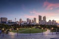 Tumbalong park in Sydney city. Royalty Free Stock Photo