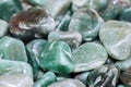 Tumbled aventurine gem stone as natural mineral rock Royalty Free Stock Photo