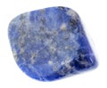 tumbled blue Sodalite gemstone on white