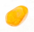 tumbled carnelian (cornelian) stone on white Royalty Free Stock Photo