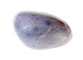 tumbled cordierite (iolite) gem stone on white