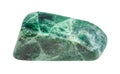 tumbled Jadeite (green jade) gemstone isolated Royalty Free Stock Photo