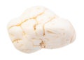 tumbled Magnesite gem stone isolated on white