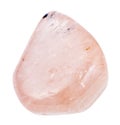 Tumbled morganite pink beryl, vorobyevite stone Royalty Free Stock Photo