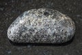 Tumbled Peridotite stone with Phlogopite on black