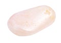 tumbled Petalite (castorite) gemstone isolated