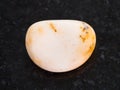 tumbled Picture jasper gemstone on dark Royalty Free Stock Photo