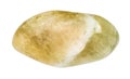 Tumbled Prasiolite gemstone isolated Royalty Free Stock Photo