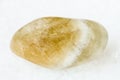 Tumbled Prasiolite gemstone on white Royalty Free Stock Photo