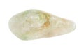 tumbled Prasiolite (green quartz) gem stone Royalty Free Stock Photo