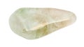 tumbled Prasiolite (green quartz) gemstone Royalty Free Stock Photo