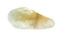 tumbled Prasiolite (vermarine) gem stone on white Royalty Free Stock Photo
